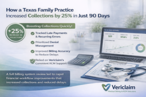 How did a Texas family practice increase collections by 25% in just 90 days?