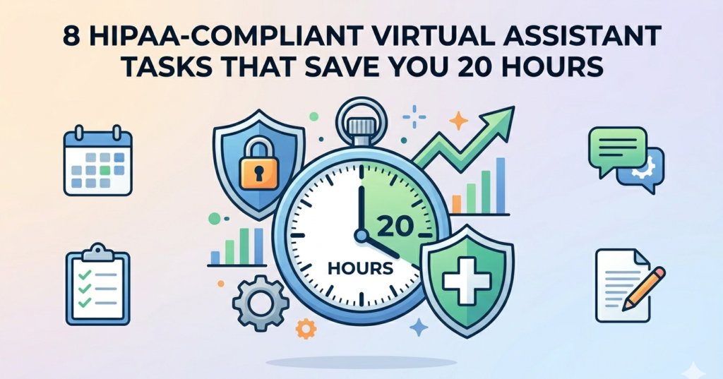 Which 8 HIPAA-compliant virtual assistant Tasks Save 20 Hours?