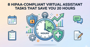 Which 8 HIPAA-compliant virtual assistant Tasks Save 20 Hours?